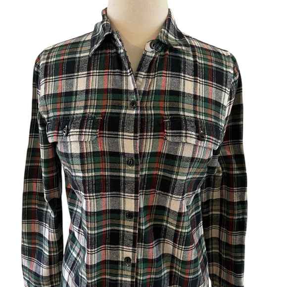 Madewell Plaid Boyfriend Button-Up Shirt-Size Small - Picture 6 of 6